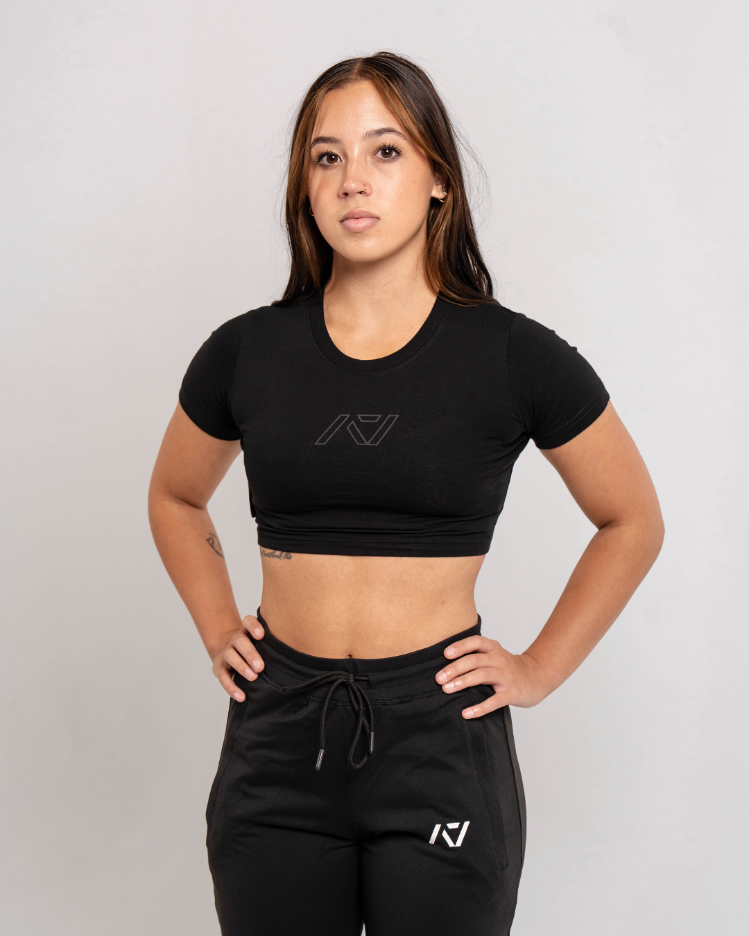 Powerlifting crop top sales