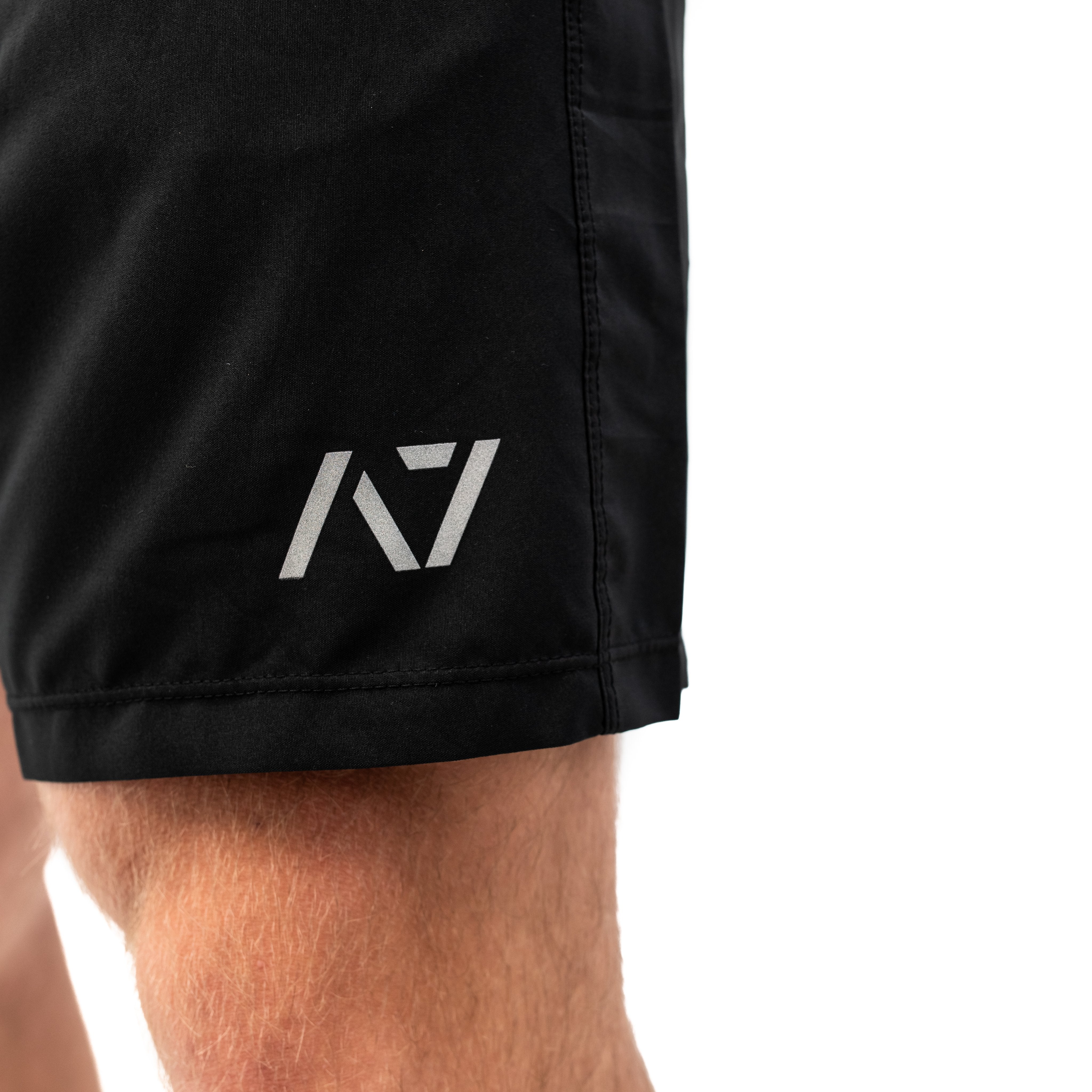 Men's Centre-stretch Squat Shorts - Black