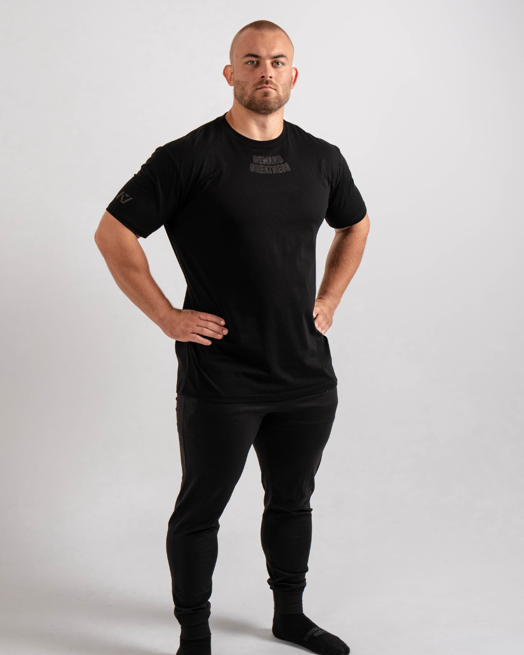 Demand Greatness True-Fit Men's Meet Shirt - IPF Approved - Shadow Stone Black