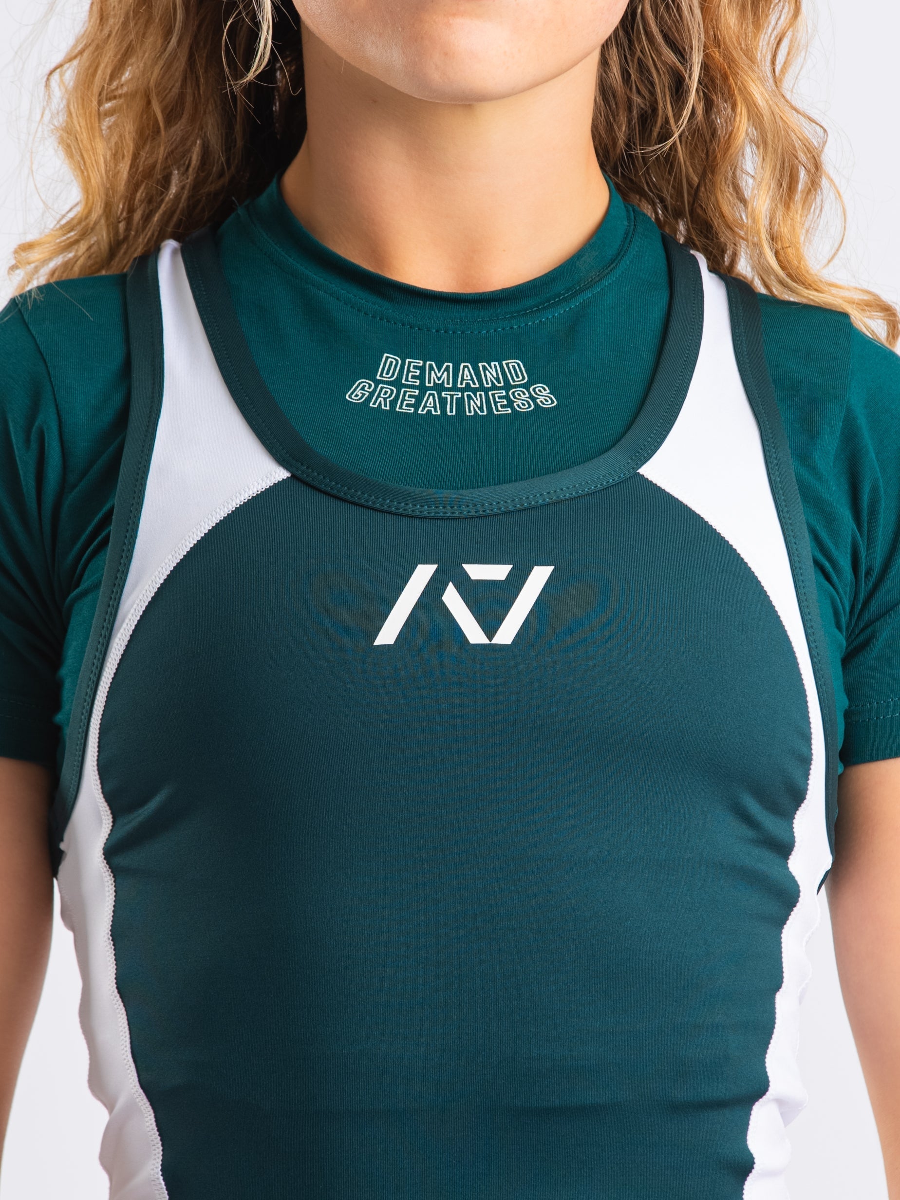 Luno Women's Singlet - IPF Approved - Emerald Forás | A7 Europe