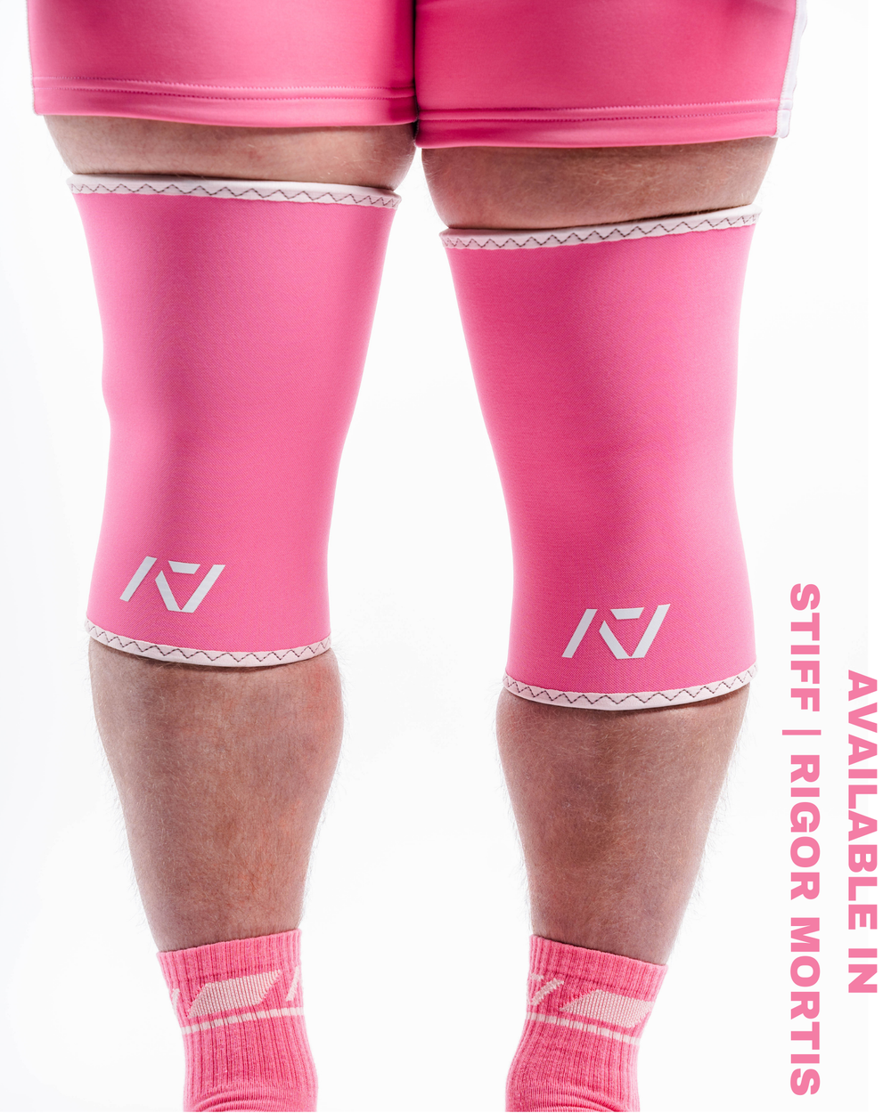 A7 IPF Approved Hourglass Knee Sleeves feature an hourglass-shaped centre taper fit to help provide knee compression while maintaining proper tightness around the calf and quad, offered in three stiffnesses (Flexi, Stiff and Rigor Mortis). Shop the full A7 Powerlifting IPF Approved Equipment collection. The IPF Approved Kit includes Powerlifting Singlet, A7 Meet Shirt, A7 Zebra Wrist Wraps and A7 Deadlift Socks. Genouill�res powerlifting shipping to France, Spain, Ireland, Germany, Italy, Sweden and EU.