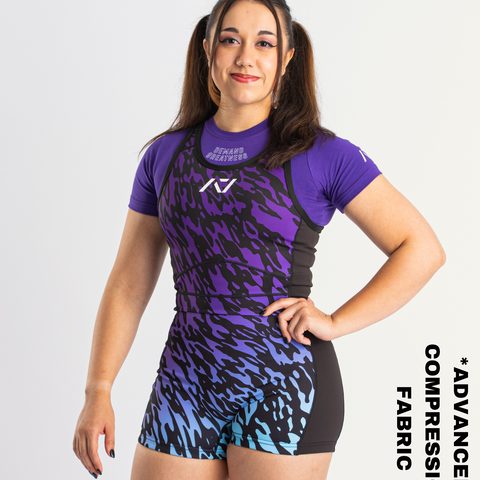 Our IPF APPROVED Rausch Singlets are designed to support the strength and power of an lifter. A racerback design with advanced compression fabric provides powerlifters ultimate support whilst on the platform. IPF Approved Kit includes Rausch Powerlifting Singlet, A7 Meet Shirt, A7 Zebra Wrist Wraps, A7 Deadlift Socks, Hourglass Knee Sleeves (Stiff Knee Sleeves and Rigor Mortis Knee Sleeves). Genouill�res powerlifting shipping to France, Spain, Ireland, Germany, Italy, Sweden and EU.