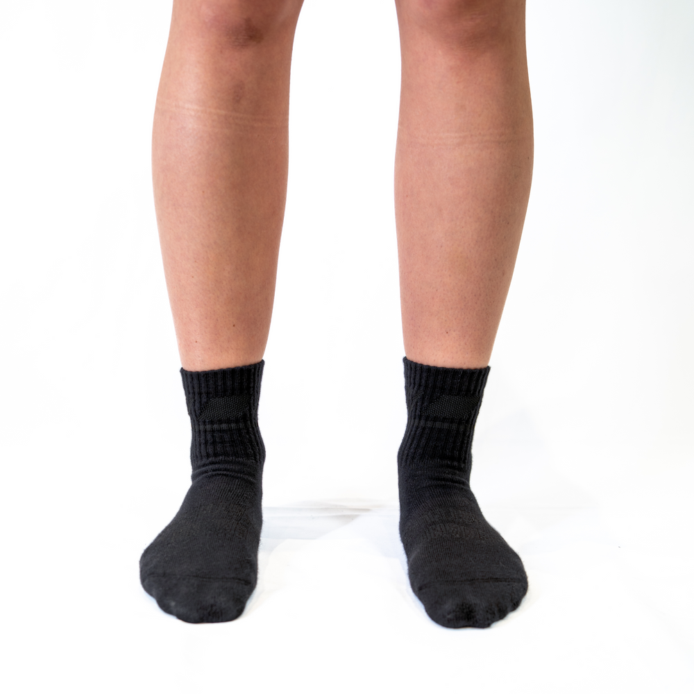 
                      
                        A7 Stealth Crew socks showcase gold logos and let your energy show on the platform, in your training or while out and about. The IPF Approved Stealth Meet Kit includes Powerlifting Singlet, A7 Meet Shirt, A7 Zebra Wrist Wraps, A7 Deadlift Socks, Hourglass Knee Sleeves (Stiff Knee Sleeves and Rigor Mortis Knee Sleeves). Genouillères powerlifting shipping to France, Spain, Ireland, Germany, Italy, Sweden and EU.
                      
                    