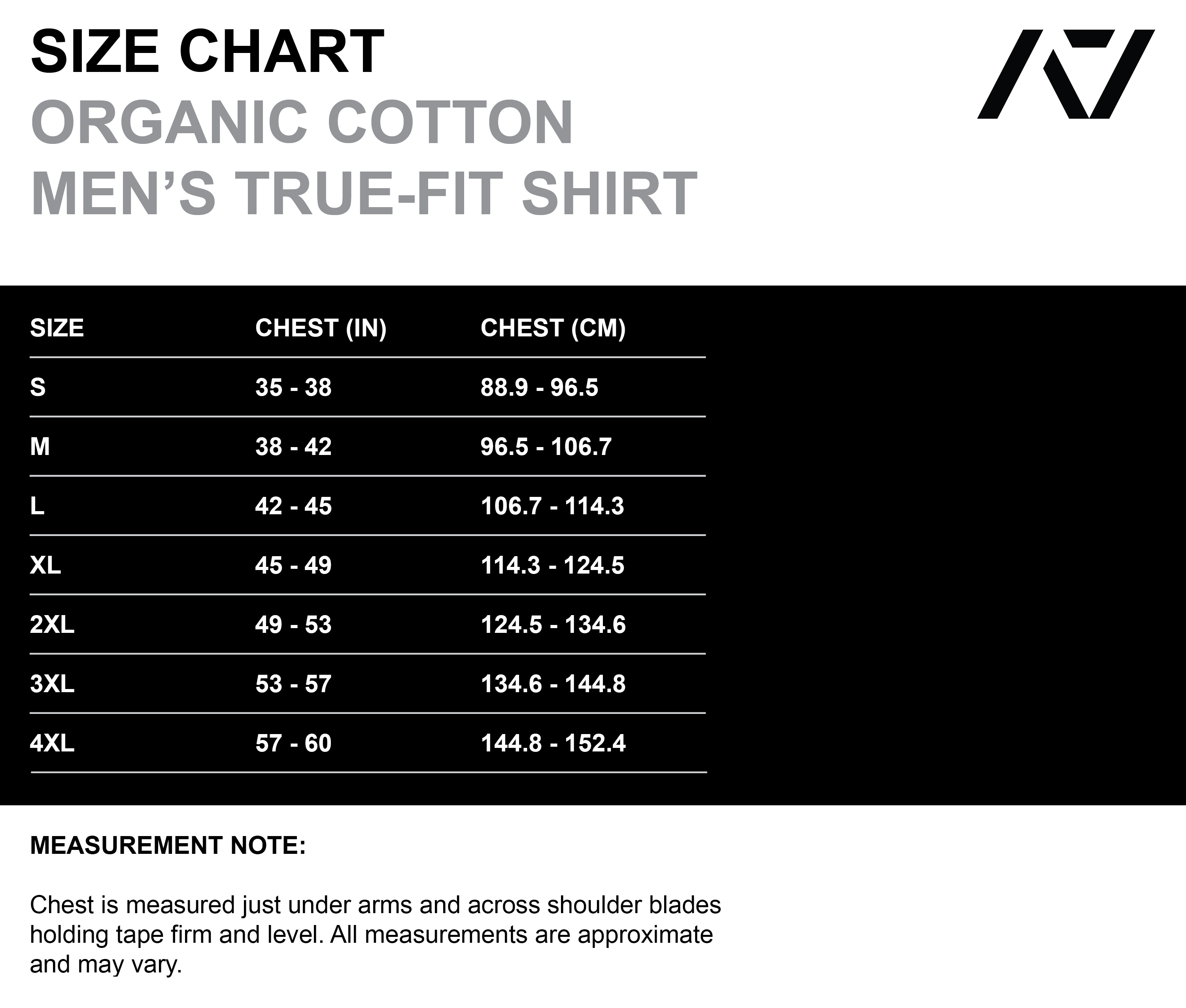 Size Chart New – A7 EUROPE Size Chart New – A7 EUROPE