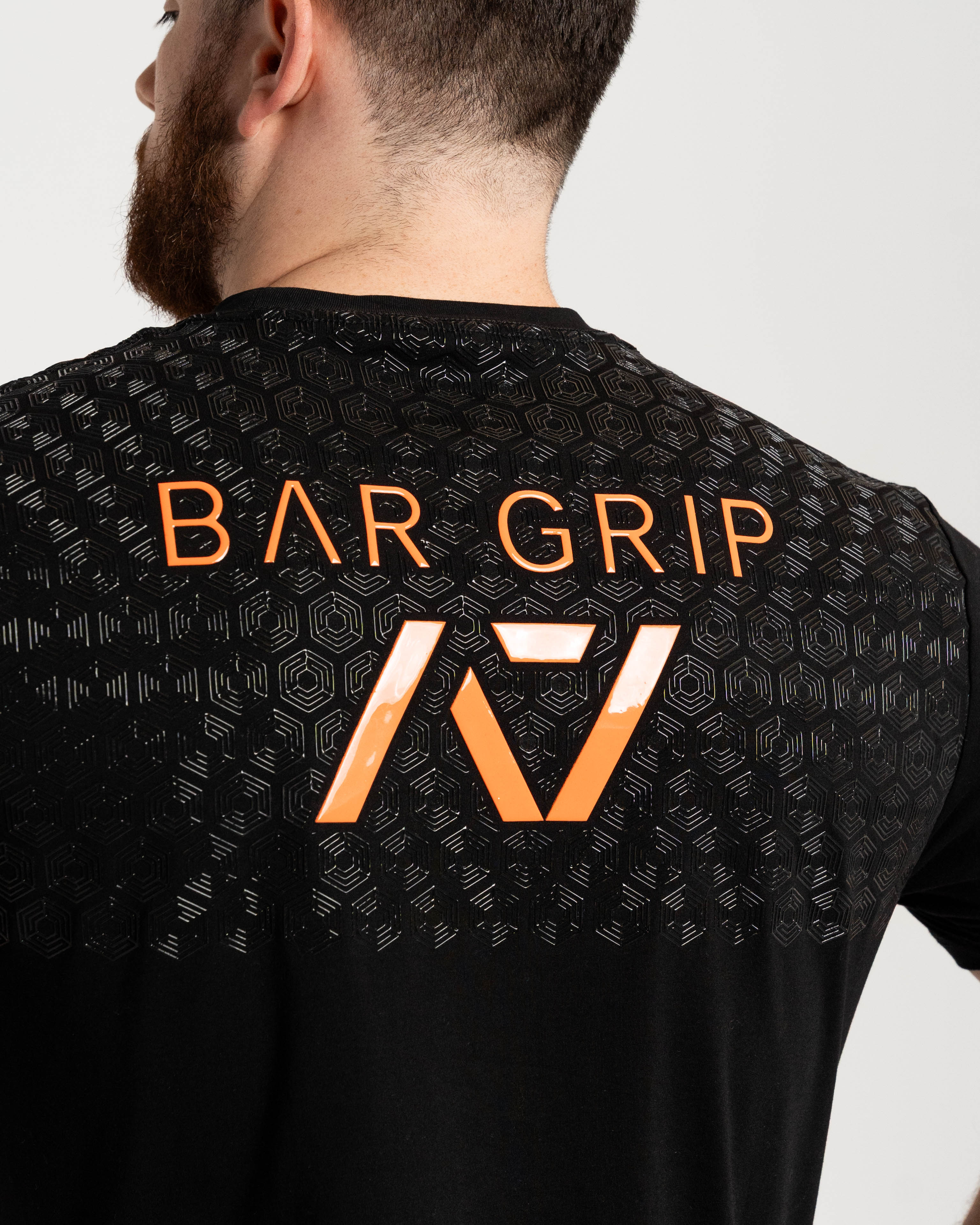 Stronger Than Before True-Fit Bar Grip Men's Shirt - Orange/Black