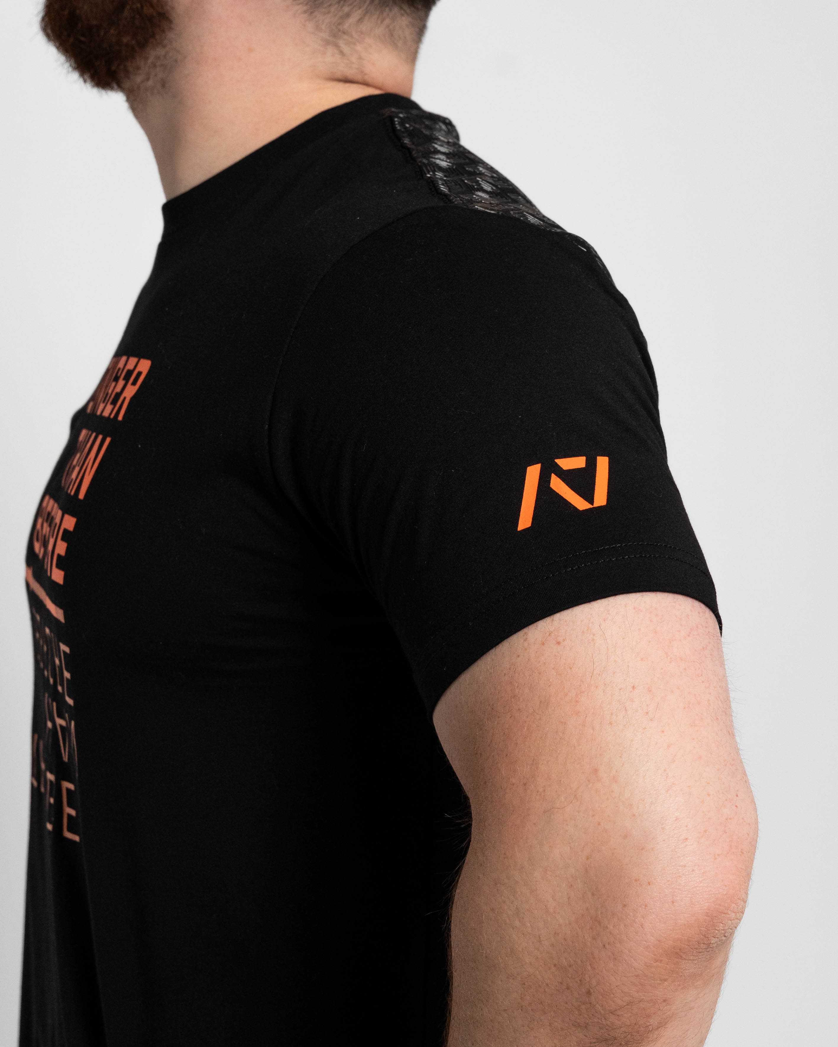 Stronger Than Before True-Fit Bar Grip Men's Shirt - Orange/Black