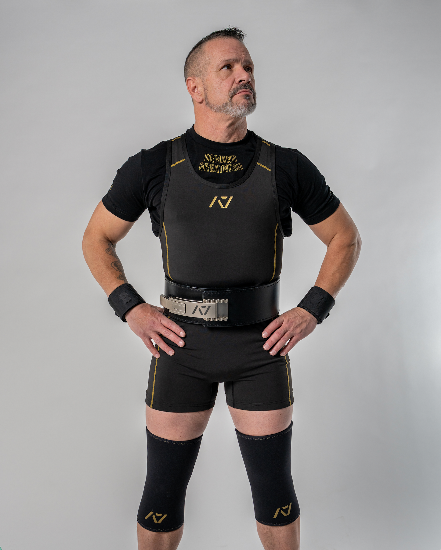 Our IPF APPROVED Rausch Singlets are designed to support the strength and power of an lifter.  A racerback design with advanced compression fabric provides powerlifters ultimate support whilst on the platform. IPF Approved Kit includes Rausch Powerlifting Singlet, A7 Meet Shirt, A7 Zebra Wrist Wraps, A7 Deadlift Socks, Hourglass Knee Sleeves (Stiff Knee Sleeves and Rigor Mortis Knee Sleeves). Genouill�res powerlifting shipping to France, Spain, Ireland, Germany, Italy, Sweden and EU.
