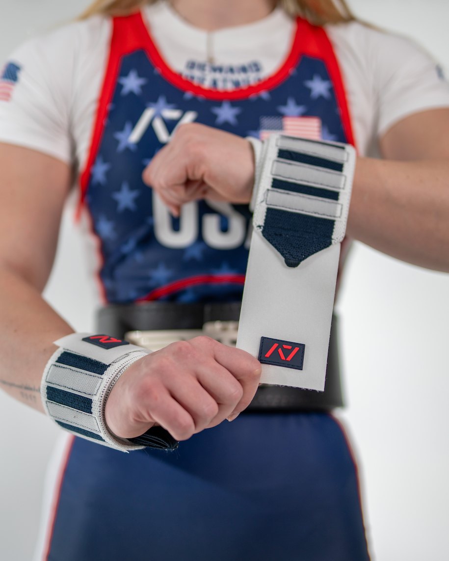 A7 IPF Approved Zebra Wraps feature strips of velcro on the wraps, allowing Zebra Wraps to conform fully to your unique preference of tightness. We offer Zebra wrist wraps in 3 lengths and 4 stiffnesses (Flexi, Mids, Stiff, and Rigor Mortis). The IPF Approved Kit includes Powerlifting Singlet, A7 Meet Shirt, A7 Zebra Wrist Wraps, A7 Deadlift Socks, Hourglass Knee Sleeves. Genouill�res powerlifting shipping to France, Spain, Ireland, Germany, Italy, Sweden and EU.