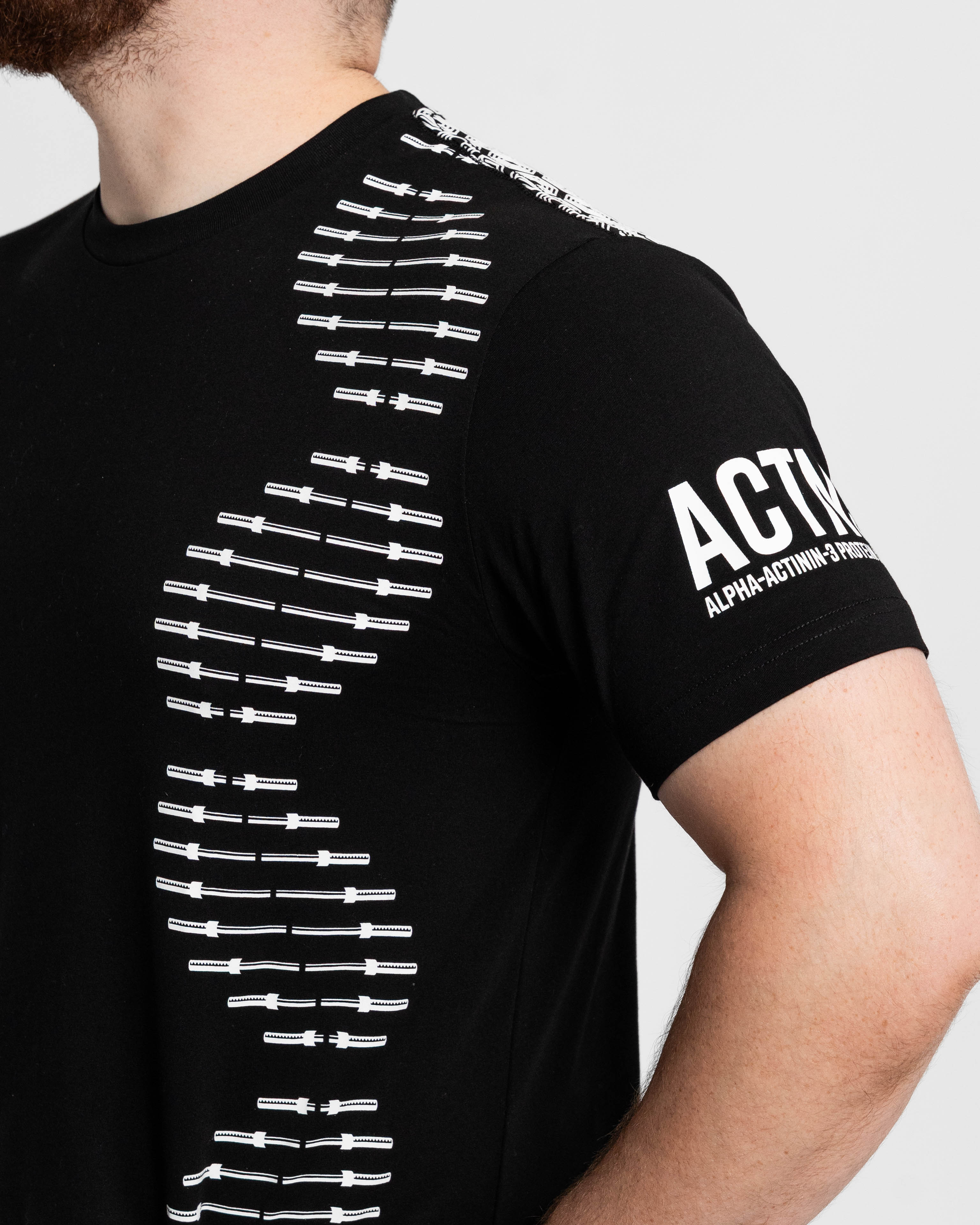 Barbell DNA True-Fit Bar Grip Men's Shirt - Black | A7 Europe