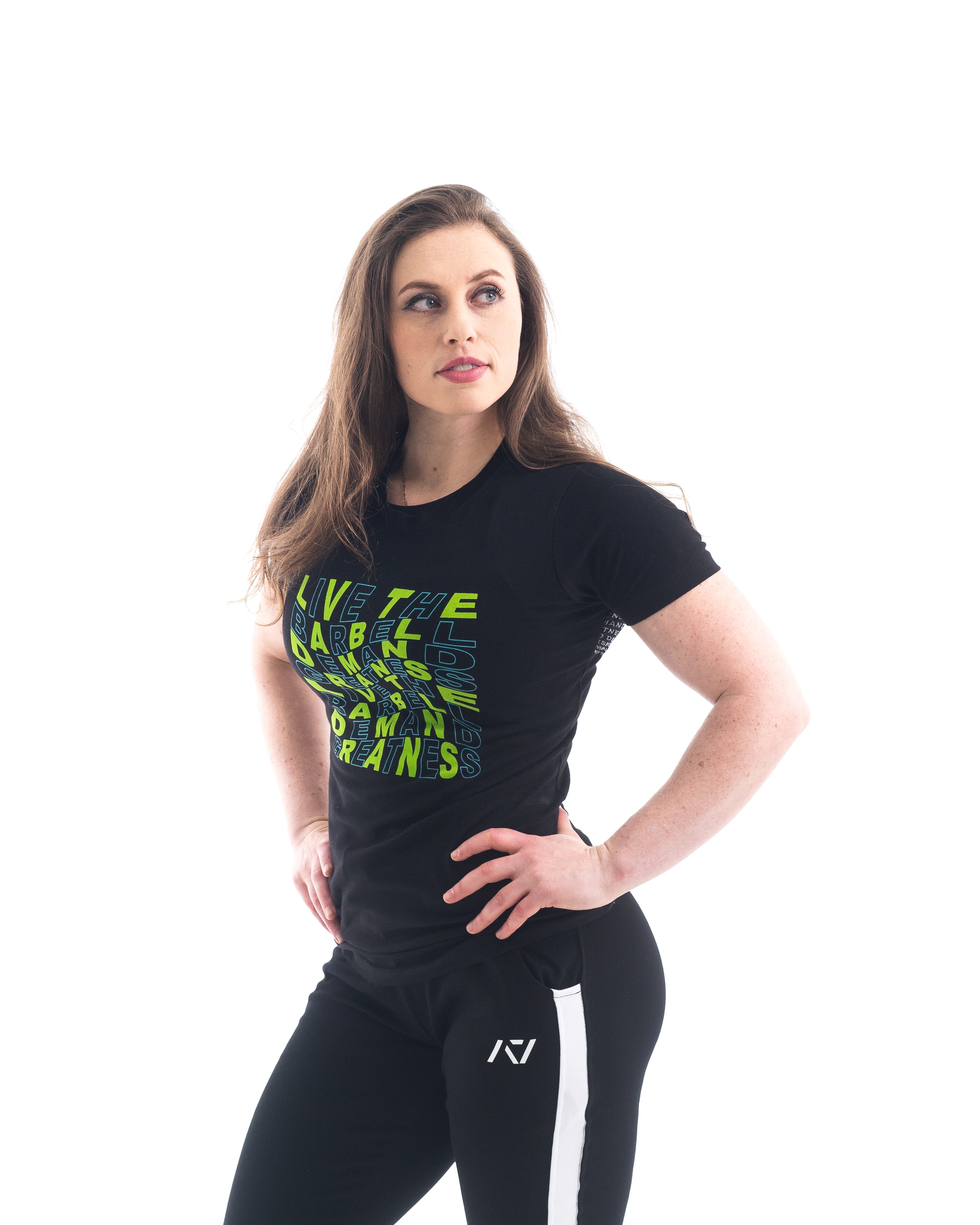 VorText Alien Women's Bar Grip Shirt. Make a stand on the platform as you continue to approach perfection to prove you are not of this world. Whether pressing, pulling, squatting or any other variational movement the knurling is always there. The silicone bar grip helps with slippery commercial benches and bars and anchors the barbell to your back. All A7 Powerlifting Equipment shipping to France, Spain, Ireland, Germany, Italy, Sweden and EU.