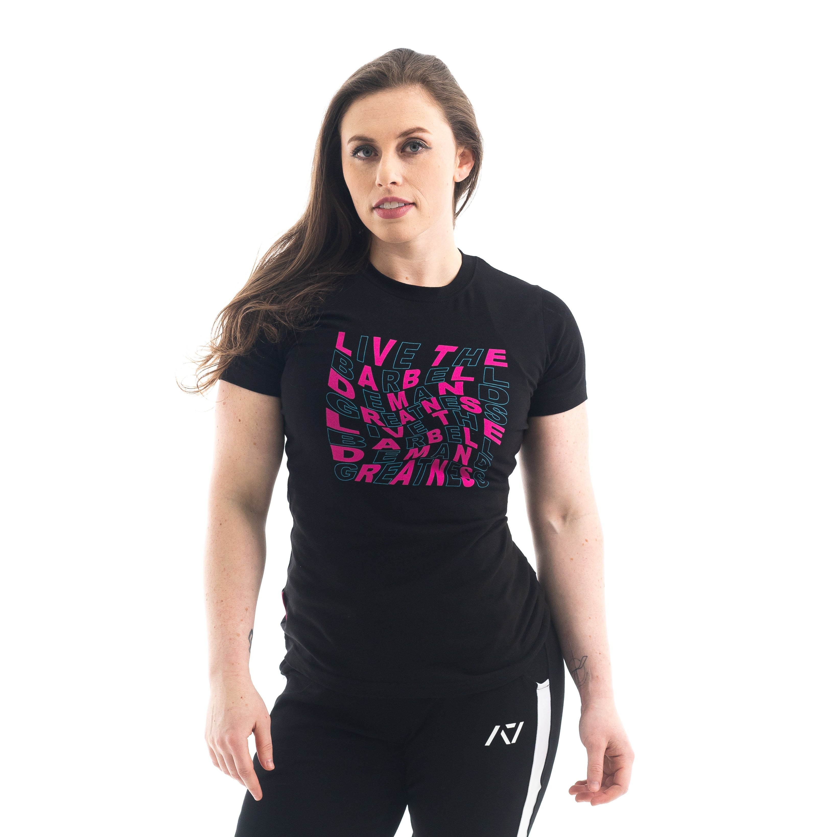 VorText Flamingo Women's Bar Grip Shirt. Make a stand on the platform as you continue to approach perfection to prove you are not of this world. Whether pressing, pulling, squatting or any other variational movement the knurling is always there. The silicone bar grip helps with slippery commercial benches and bars and anchors the barbell to your back. All A7 Powerlifting Equipment shipping to France, Spain, Ireland, Germany, Italy, Sweden and EU.
