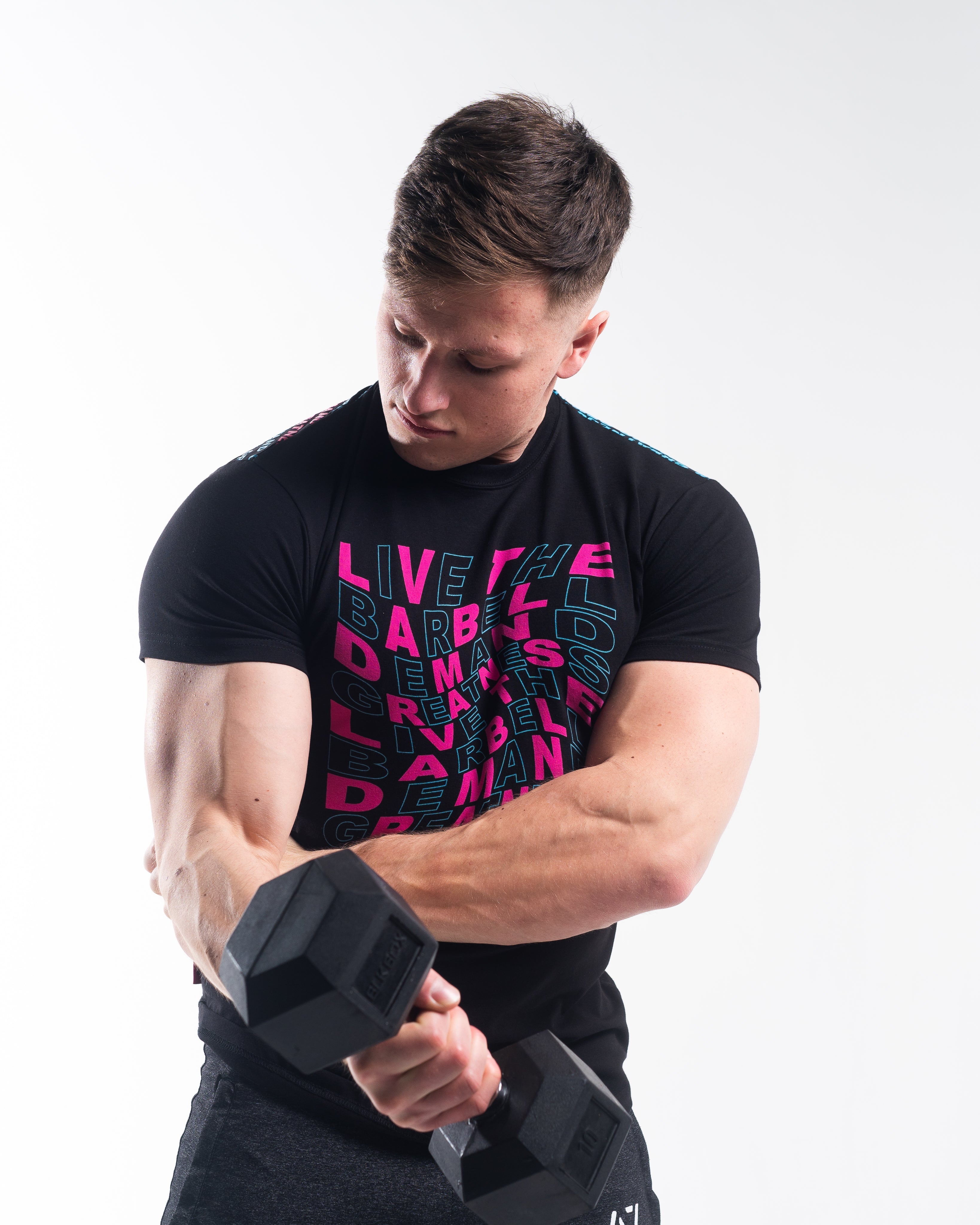 VorText Flamingo Men's Bar Grip EDC Shirt. Make a stand on the platform as you continue to approach perfection to prove you are not of this world. Whether pressing, pulling, squatting or any other variational movement the knurling is always there. The silicone bar grip helps with slippery commercial benches and bars and anchors the barbell to your back. All A7 Powerlifting Equipment shipping to France, Spain, Ireland, Germany, Italy, Sweden and EU. 