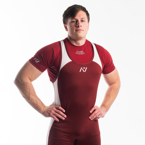 A7 IPF Approved Ivory Rose Luno singlet features extra lat mobility, side panel stitching to guide the squat depth level and curved panel design for a slimming look. Women's singlet features a tapered waist, additional quad room. The IPF Approved Kit includes Luno Powerlifting Singlet, A7 Meet Shirt, A7 Zebra Wrist Wraps, A7 Deadlift Socks, Hourglass Knee Sleeves (Stiff Knee Sleeves and Rigor Mortis Knee Sleeves). Genouill�res powerlifting shipping to France, Spain, Ireland, Germany, Italy, Sweden and EU.