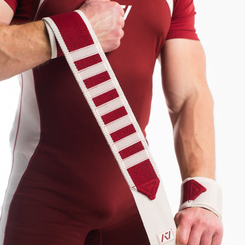 A7 IPF Approved Zebra Wraps feature strips of velcro on the wraps, allowing Zebra Wraps to conform fully to your unique preference of tightness. We offer Zebra wrist wraps in 3 lengths and 4 stiffnesses (Flexi, Mids, Stiff, and Rigor Mortis). The IPF Approved Kit includes Powerlifting Singlet, A7 Meet Shirt, A7 Zebra Wrist Wraps, A7 Deadlift Socks, Hourglass Knee Sleeves. Genouill�res powerlifting shipping to France, Spain, Ireland, Germany, Italy, Sweden and EU.