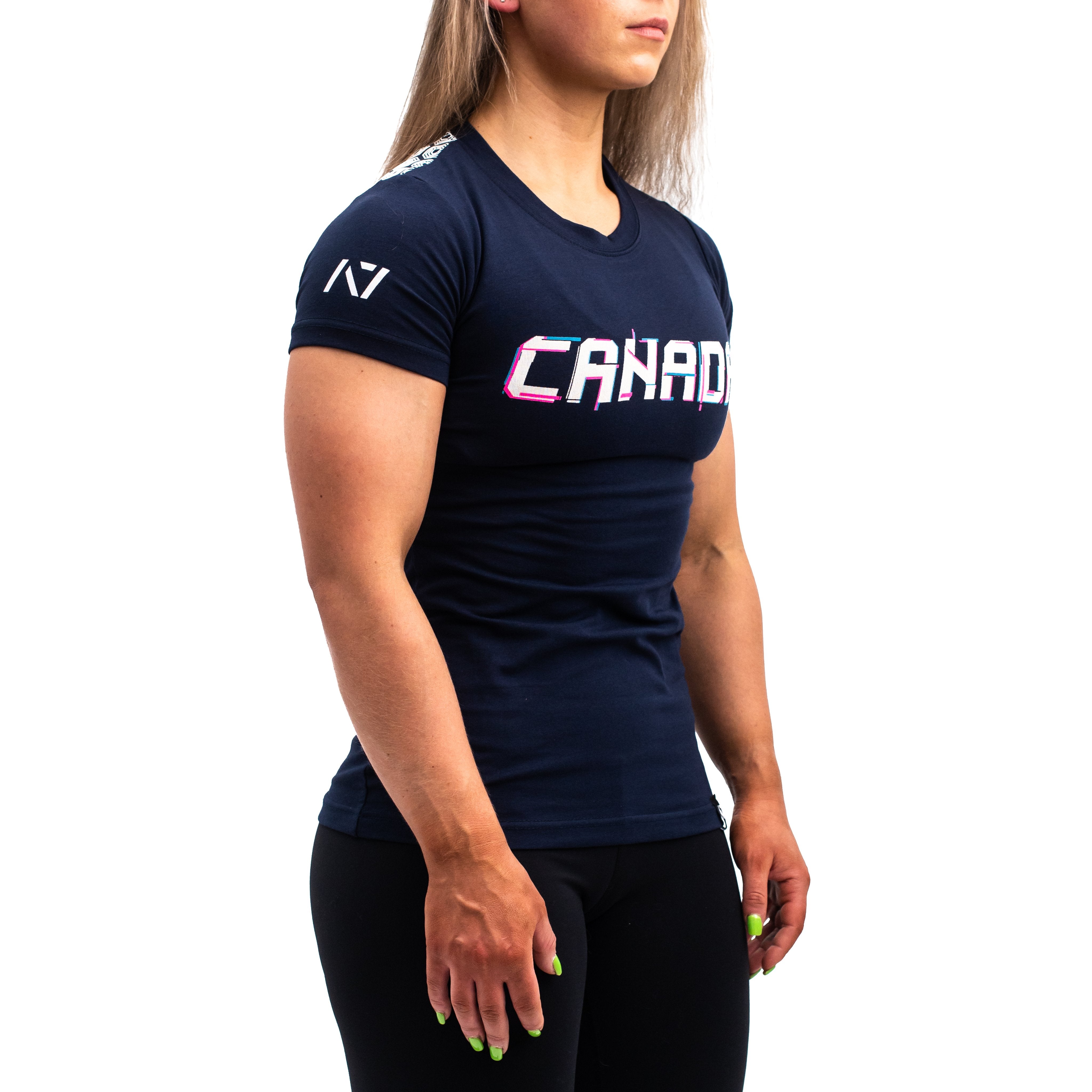 Canada Bar Grip T-shirt, great as a squat shirt. Purchase  Canada Bar Grip tshirt UK from A7 UK. Purchase Canada Bar Grip Shirt Europe from A7 UK. No more chalk and no more sliding. Best Bar Grip Tshirts, shipping to UK and Europe from A7 UK. Stealth is our classic black on black shirt design! The best Powerlifting apparel for all your workouts. Available in UK and Europe including France, Italy, Germany, Sweden and Poland