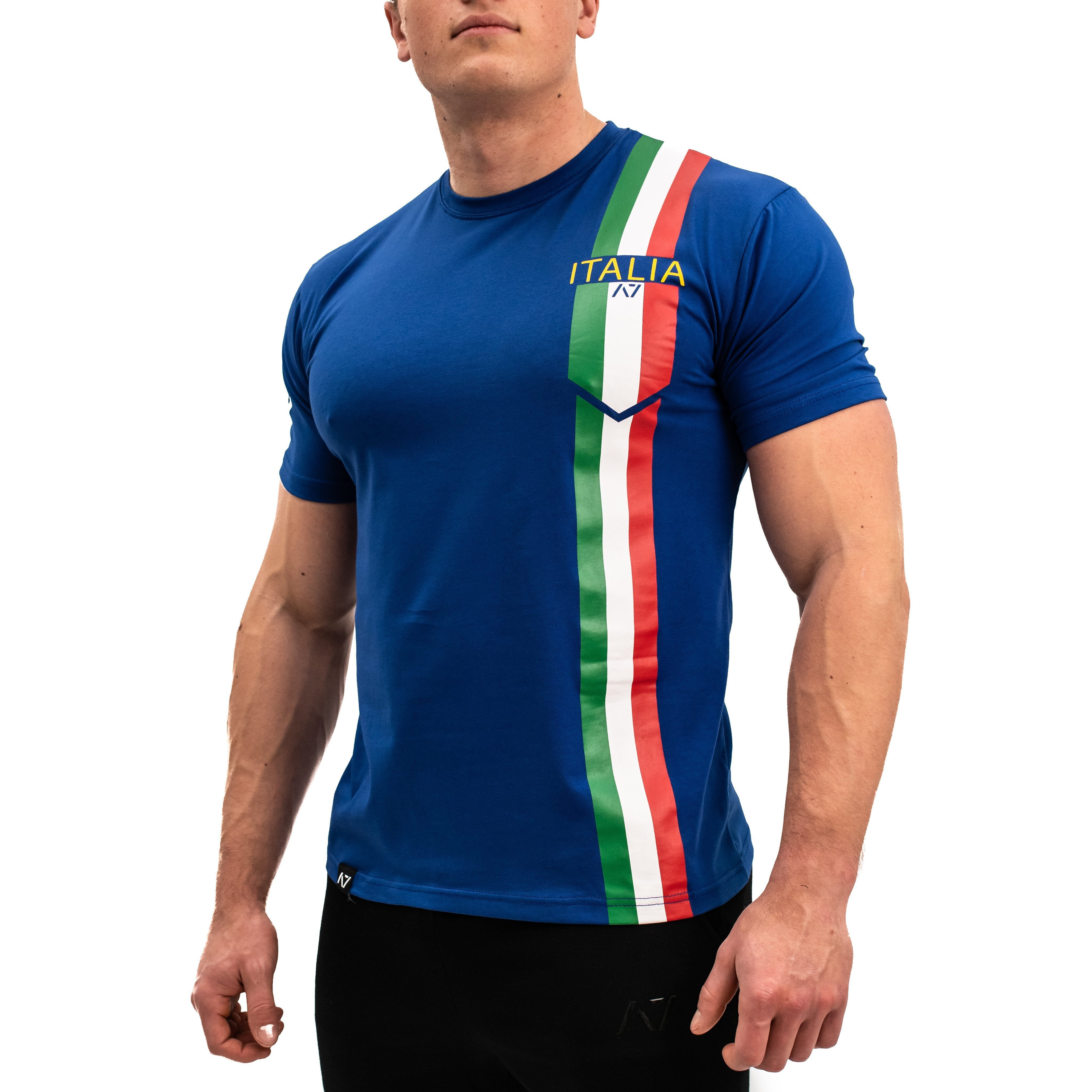 A7 Italia Bar Grip T-shirt is great as a squat shirt as well as for bench pressing. The perfect grip shirt. Purchase your Bar Grip tshirt in Europe and the UK from www.A7Europe.com. Purchase Bar Grip Shirt in Europe from A7 Europe. Best Bar Grip Tshirts, shipping to Italy and Europe from A7 Europe. The best Powerlifting apparel for all your workouts. A7 Italy Bar Grip available in UK and Europe including France, Italy, Germany, Sweden and Poland