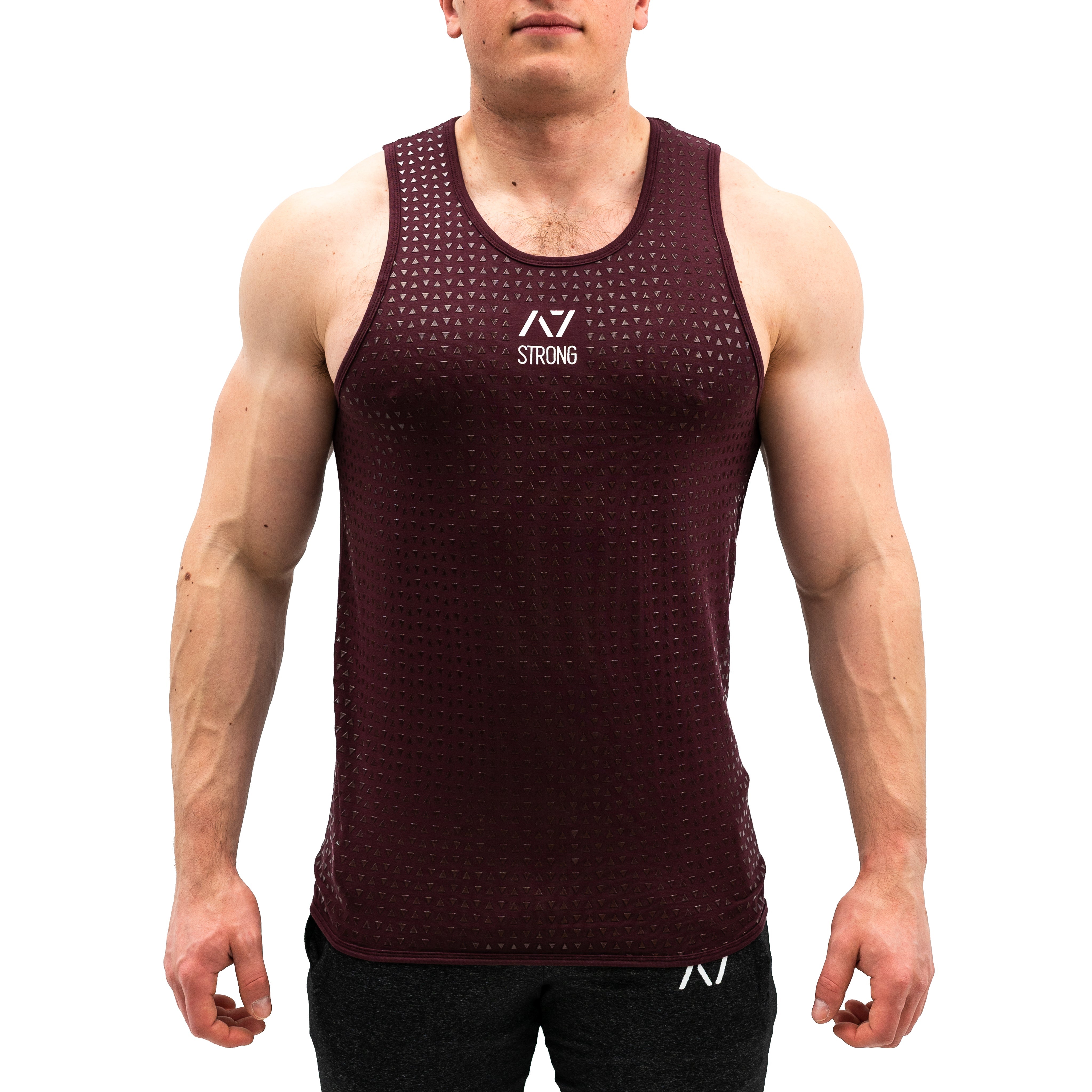Strongman Trigon Tank, great for Strongman training. Purchase Strongman Trigon tank in UK from A7 UK. Purchase Strongman Trigon Tank in Europe from A7 Europe. No more chalk and no more sliding. Best Bar Grip Tshirts, shipping to UK and Europe from A7 UK. Strongman Trigon Tank is our newest strongman tank! A7UK supplies the best strongman apparel for all your workouts. Available in UK and Europe including France, Italy, Germany, the Netherlands, Sweden and Poland.