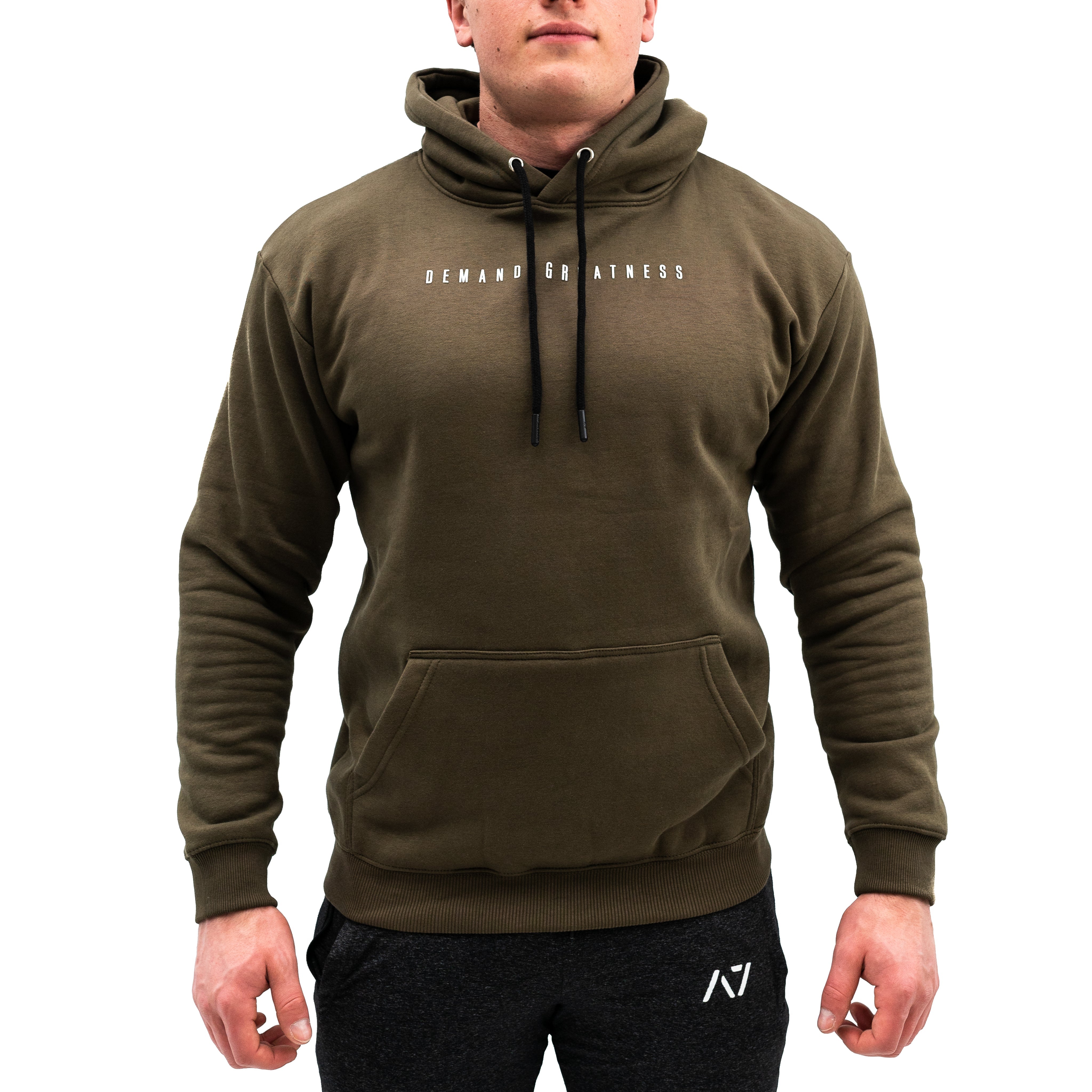 Mantra is a bar grip hoodie great for casual wear or lifting in the gym. Purchase Mantra bar grip hoodie from A7 UK. Purchase Mantra bar grip in Europe from A7 Europe. No more chalk and no more sliding. Mantra is our newest design on our bar grip hoodie. Demand Greatness on the front of the hoodie with bar grip on the back in a military colourway! A7UK supplies the best Powerlifting apparel for all workouts. Available in UK and Europe including France, Italy, Germany, the Netherlands, Sweden and Poland.