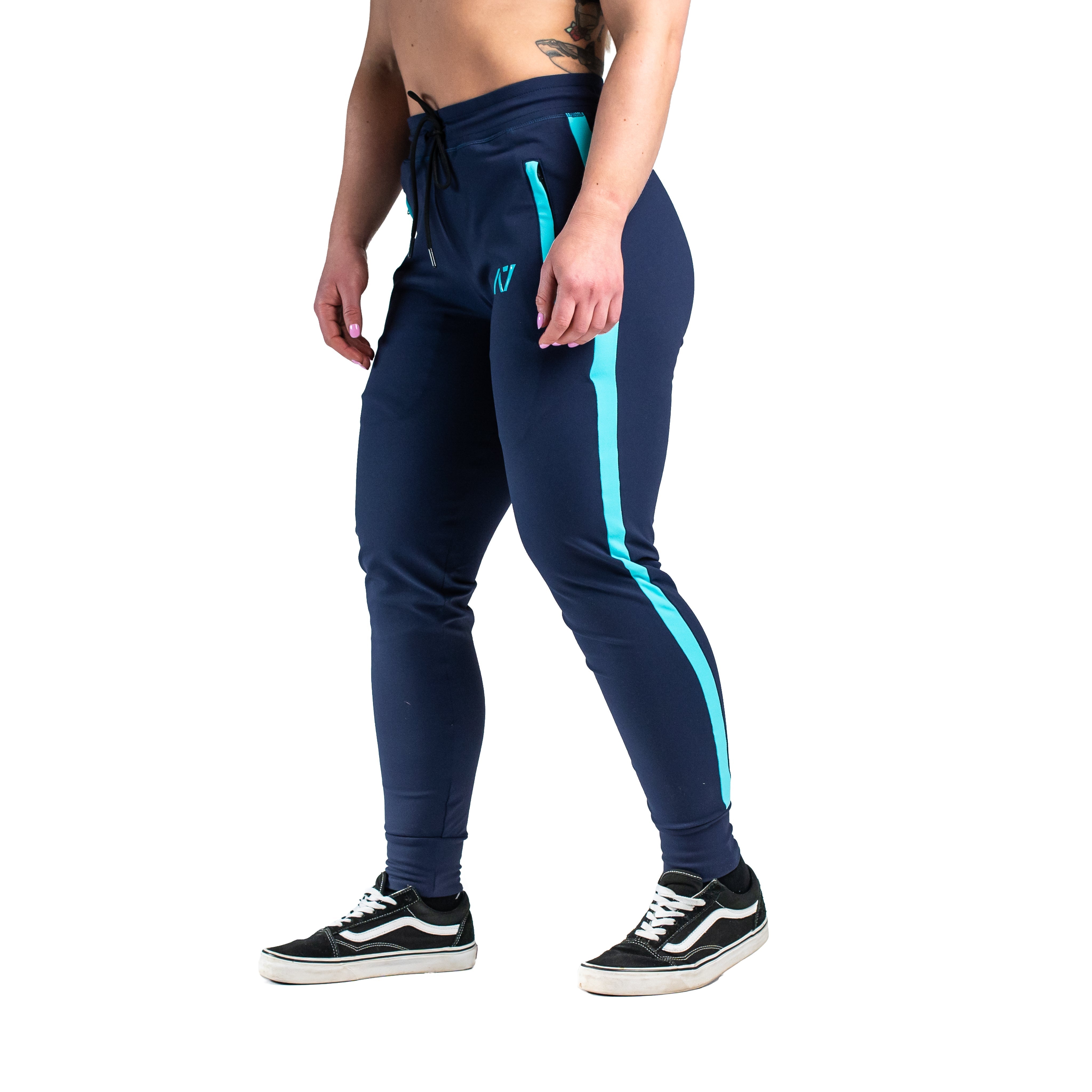 Iced Defy joggers are just as comfortable in the gym as they are going out. These are made with premium moisture-wicking 4-way-stretch material for greater range of motion. These are a great fit for both men and women and offer deep zippered pockets and tapered leg design. . Purchase Iced Defy Joggers from A7 UK shipping to UK or A7 Europe shipping to EU. 