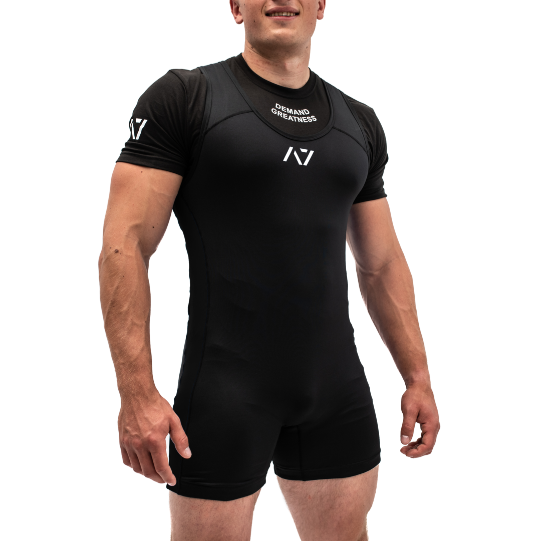 A7 IPF Approved Powerlifting Singlet is designed exclusively for powerlifting. It is very comfortable to wear and feels soft on bare skin. A7 Powerlifting Singlet is made from breathable fabric and provides compression during your lifts. The perfect piece of IPF Approved Kit!