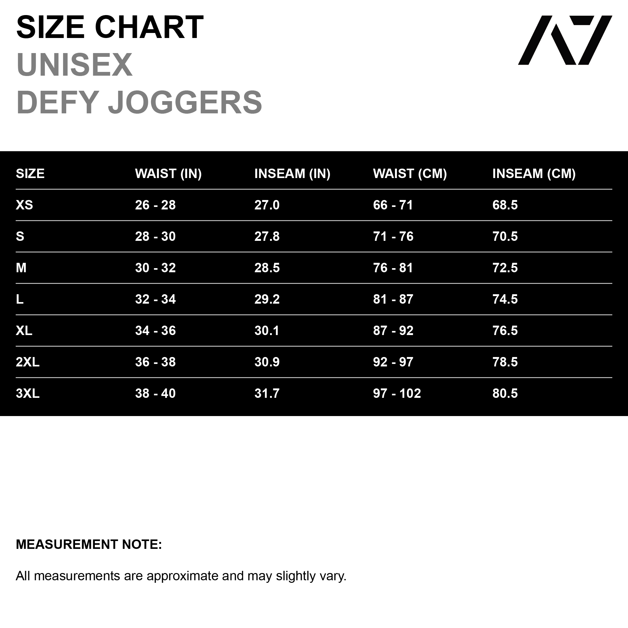 Defy Joggers - White Stripe (Unisex)