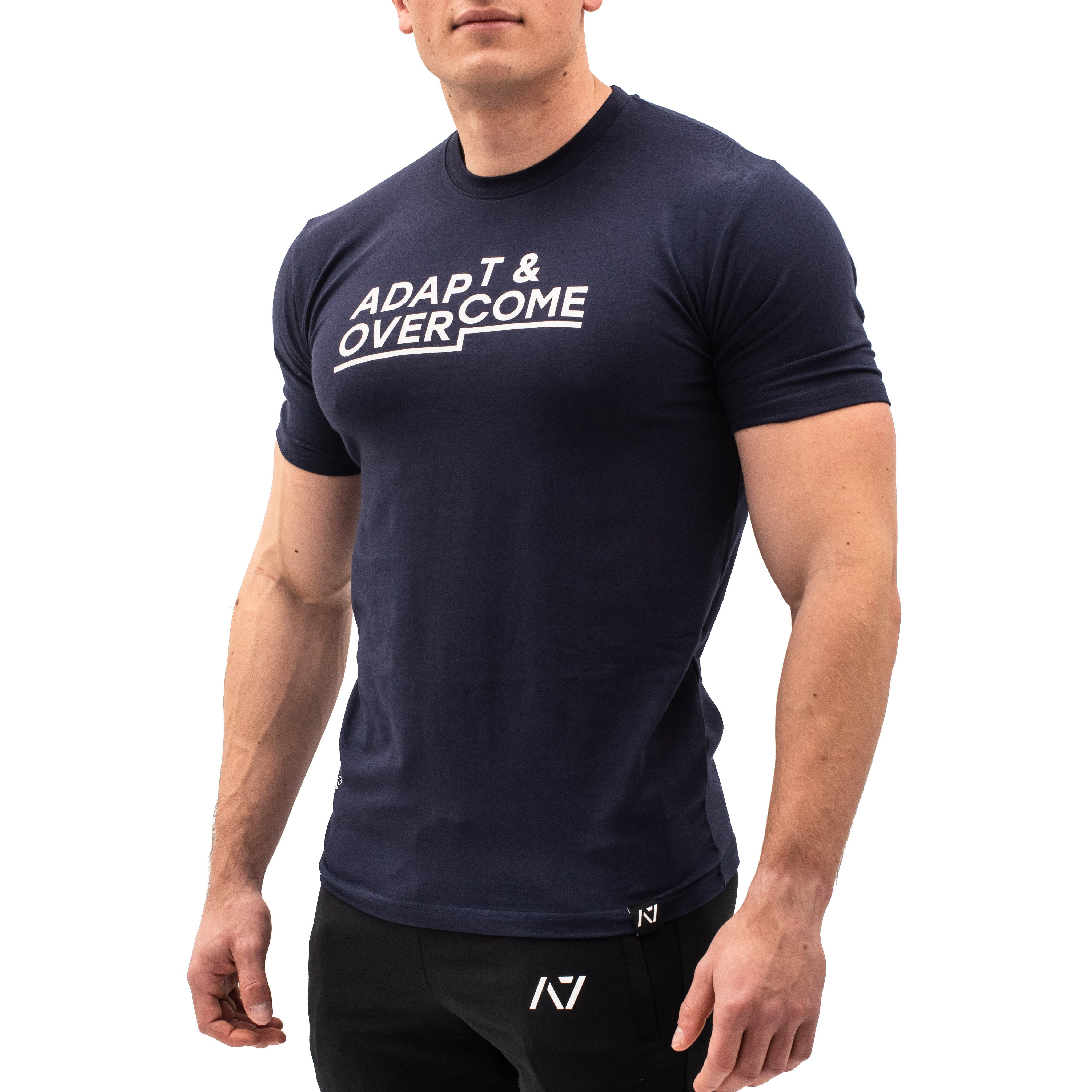 Adapt & Overcome Bar Grip T-shirt, great as a squat shirt. Purchase Adapt & Overcome Bar Grip tshirt UK from A7 UK or A7 Europe. No more chalk and no more sliding. Best Bar Grip Tshirts, shipping to UK and Europe from A7 UK or A7 Europe. The best Powerlifting apparel for all your workouts. Available in UK and Europe including France, Italy, Germany, Sweden and Poland